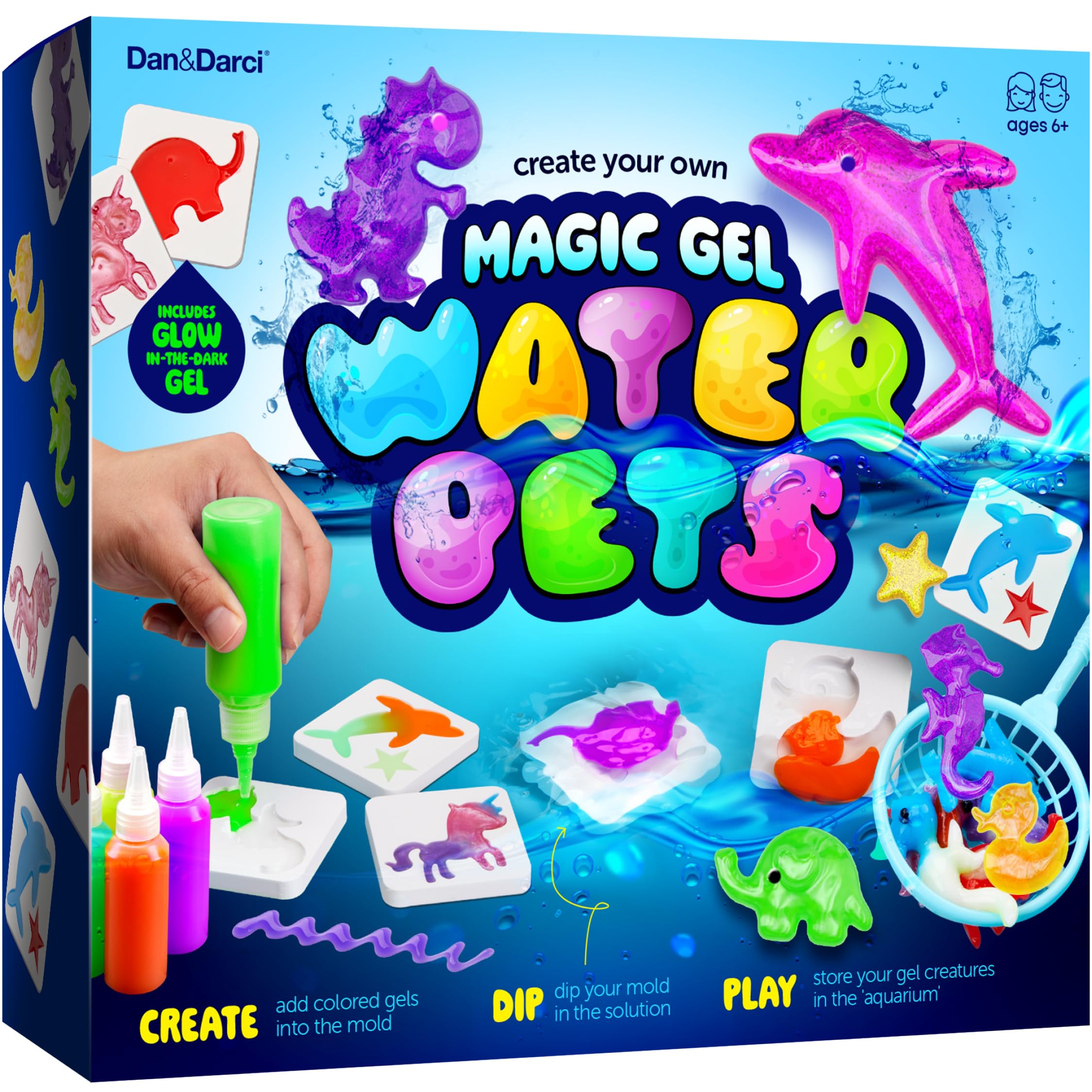 Dan&Darci Magic Gel Water Pets Kit - Birthday Gifts - Squishy Maker | Craft Kit 