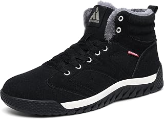Mishansha Winter Boots Men Women Warm Non-Slip Snow Shoes Size 3-14 UK