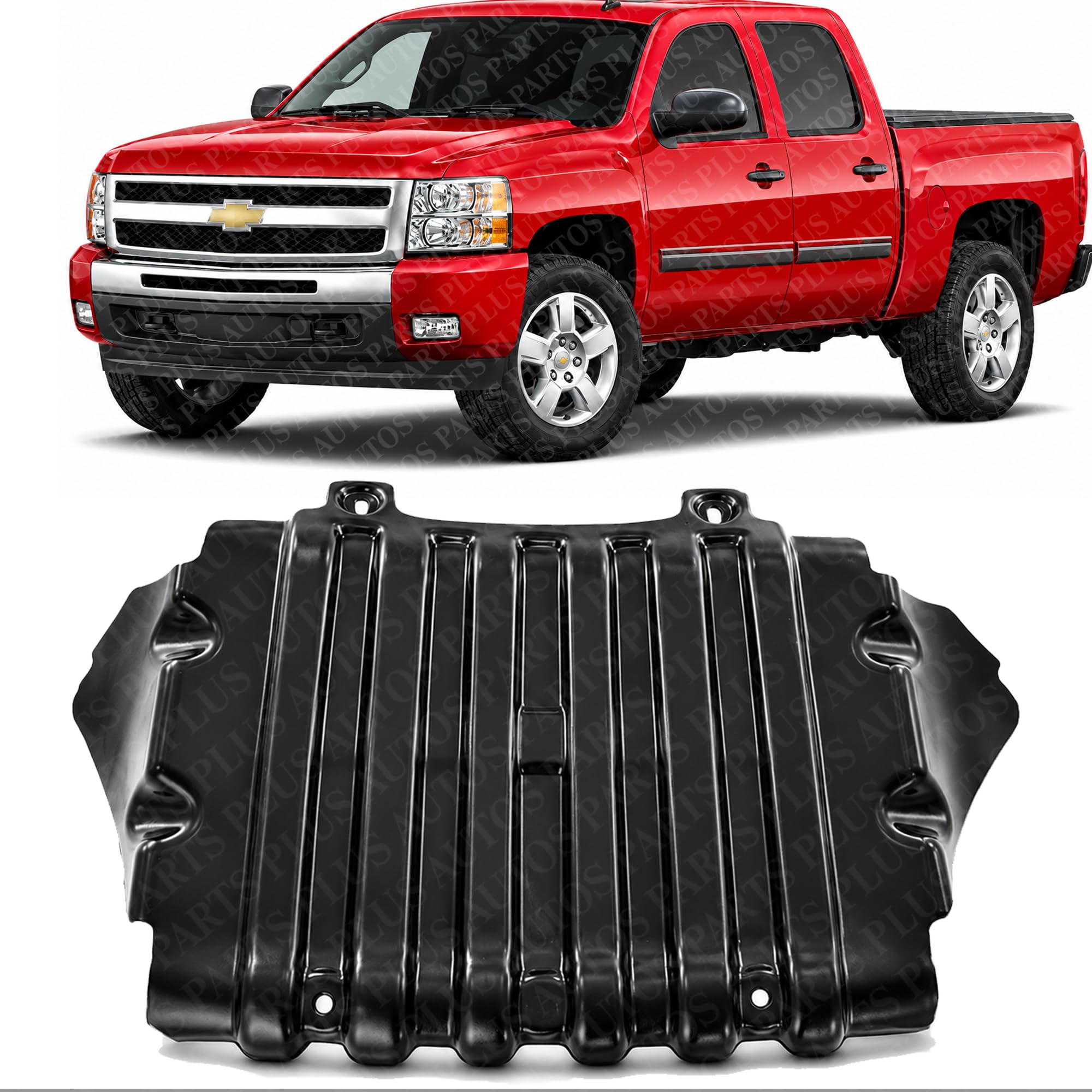 AUTOS PARTS PLUS Front Engine Splash Shield Direct Replacement Compatible with 2