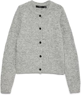 Vero Moda Vmnovah LS O-Neck Button Cardi Ga Noos Vmnovah LS O-Neck Button Cardi Ga Noos Women's (Pack of 1)