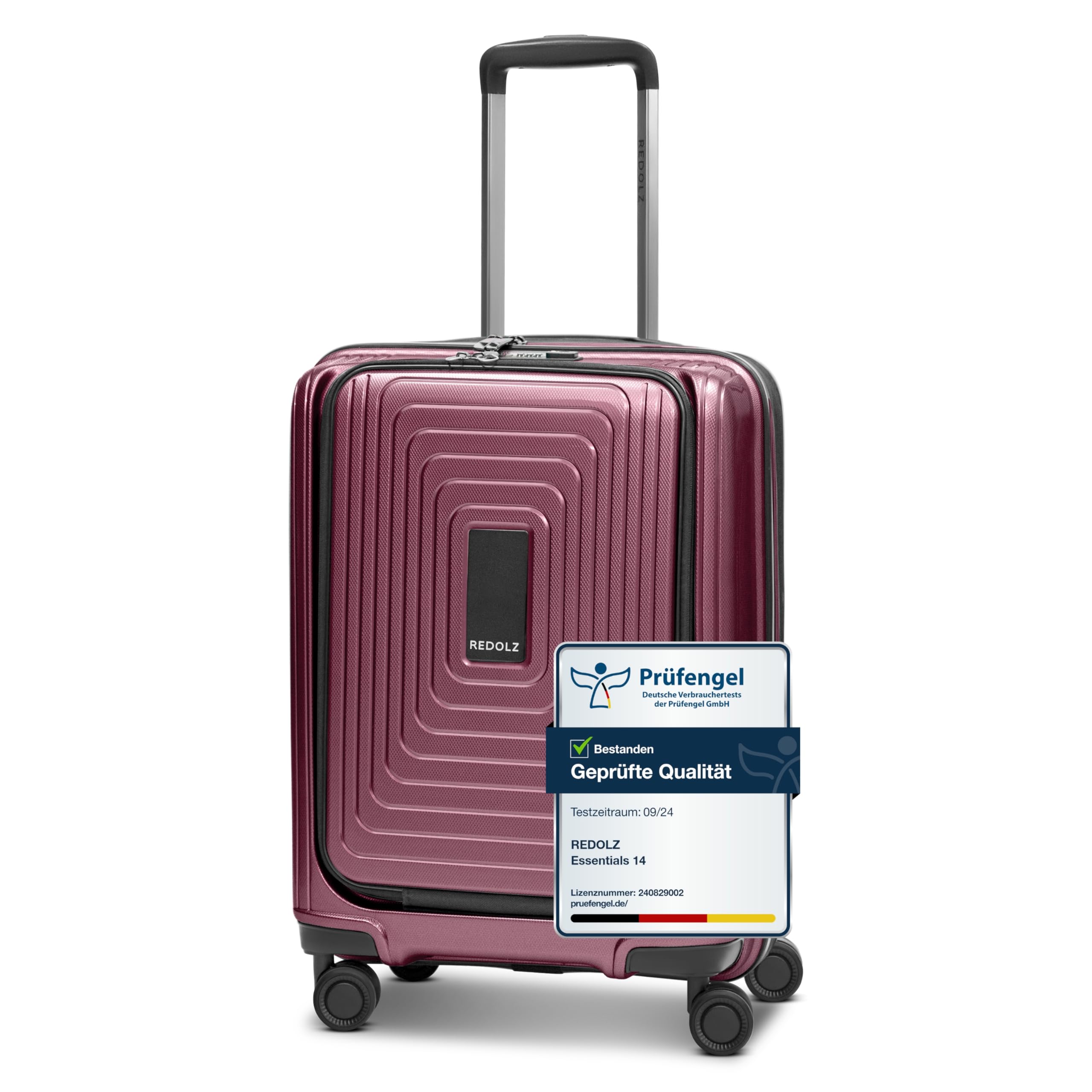 REDOLZ Bagaglio a mano con scomparto laptop | Valigia ultra leggera 40 x 23 x 55