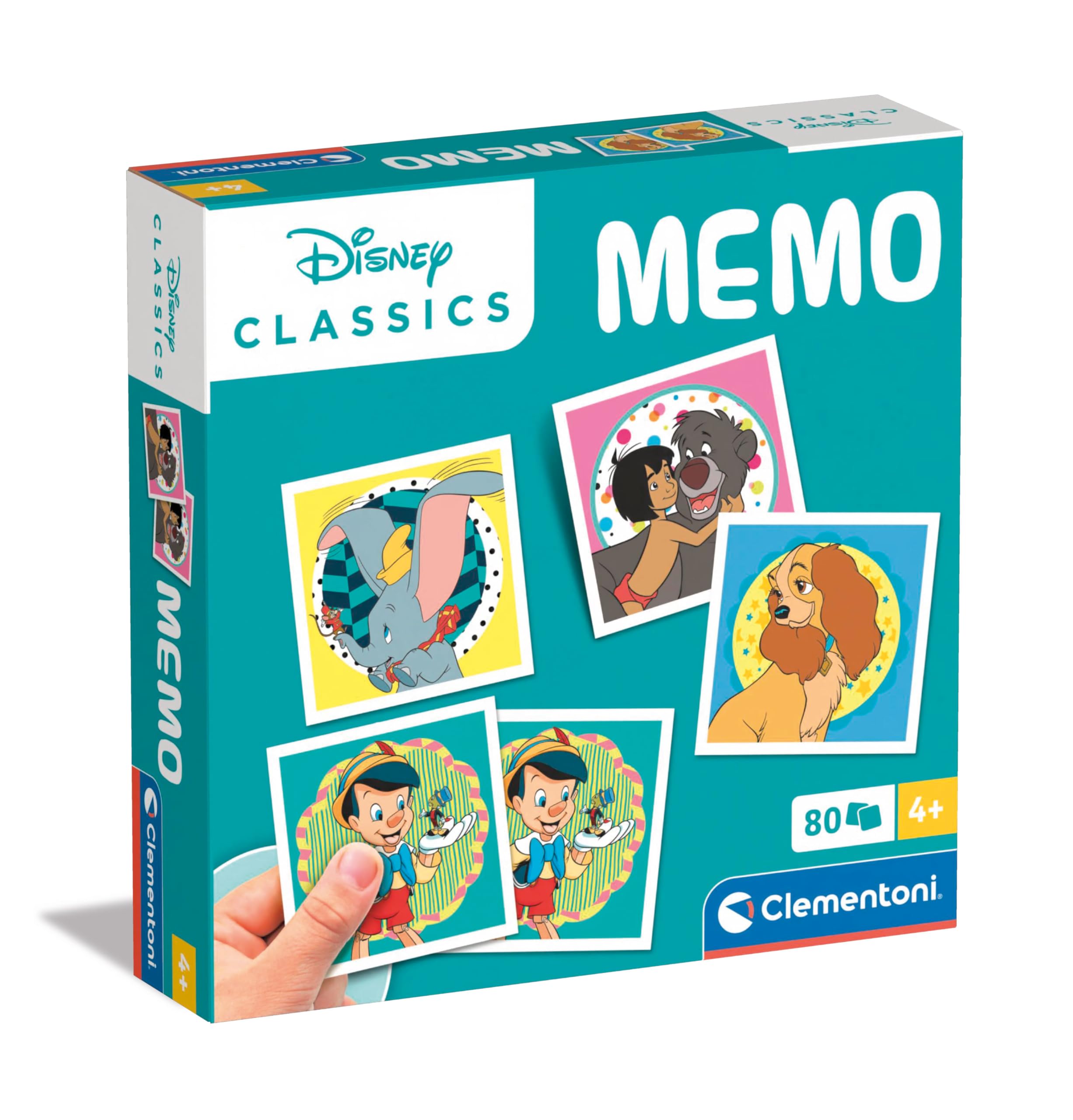 Clementoni - 18298 - Disney Classics Memo - Memory and Association Game, Cards t