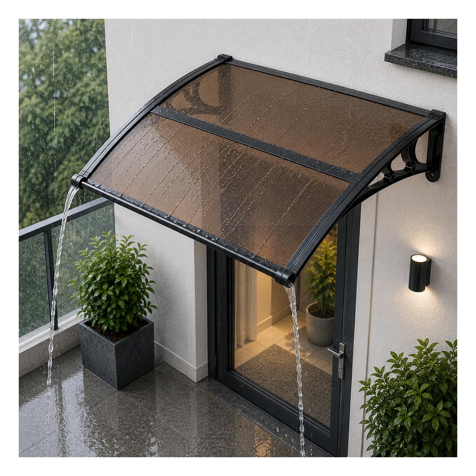 VEVOR Awnings for Door Entrance 38" x 40" Window Awning Canopy Exterior | For Wi