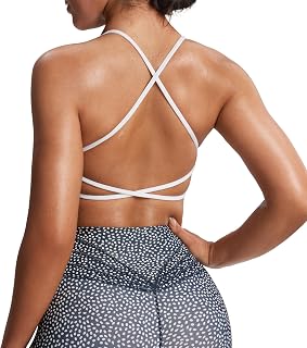 Aoxjox Women's Workout Sports Bras Fitness Ivy Low Impact Bra Yoga Crop Tank