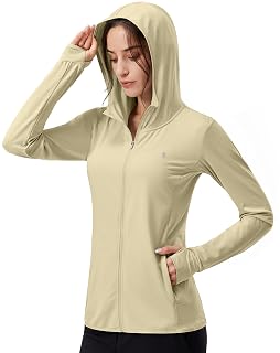 Soothfeel Women's UPF 50+ Sun Protection Shirt Hoodie Jacket Lightweight