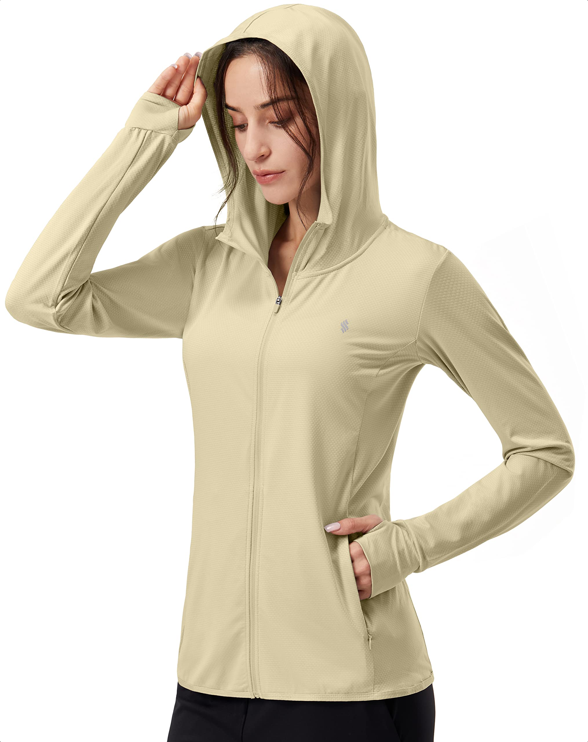 Soothfeel Women's UPF 50+ Sun Protection Shirt Hoodie Jacket Lightweight