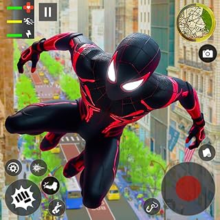Spider volant héros du monde ouvert: jeux de corde de gangster de combattant de Miami