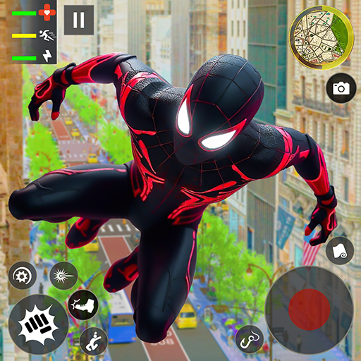 Spider volant héros du monde ouvert: jeux de corde de gangster de combattant de 