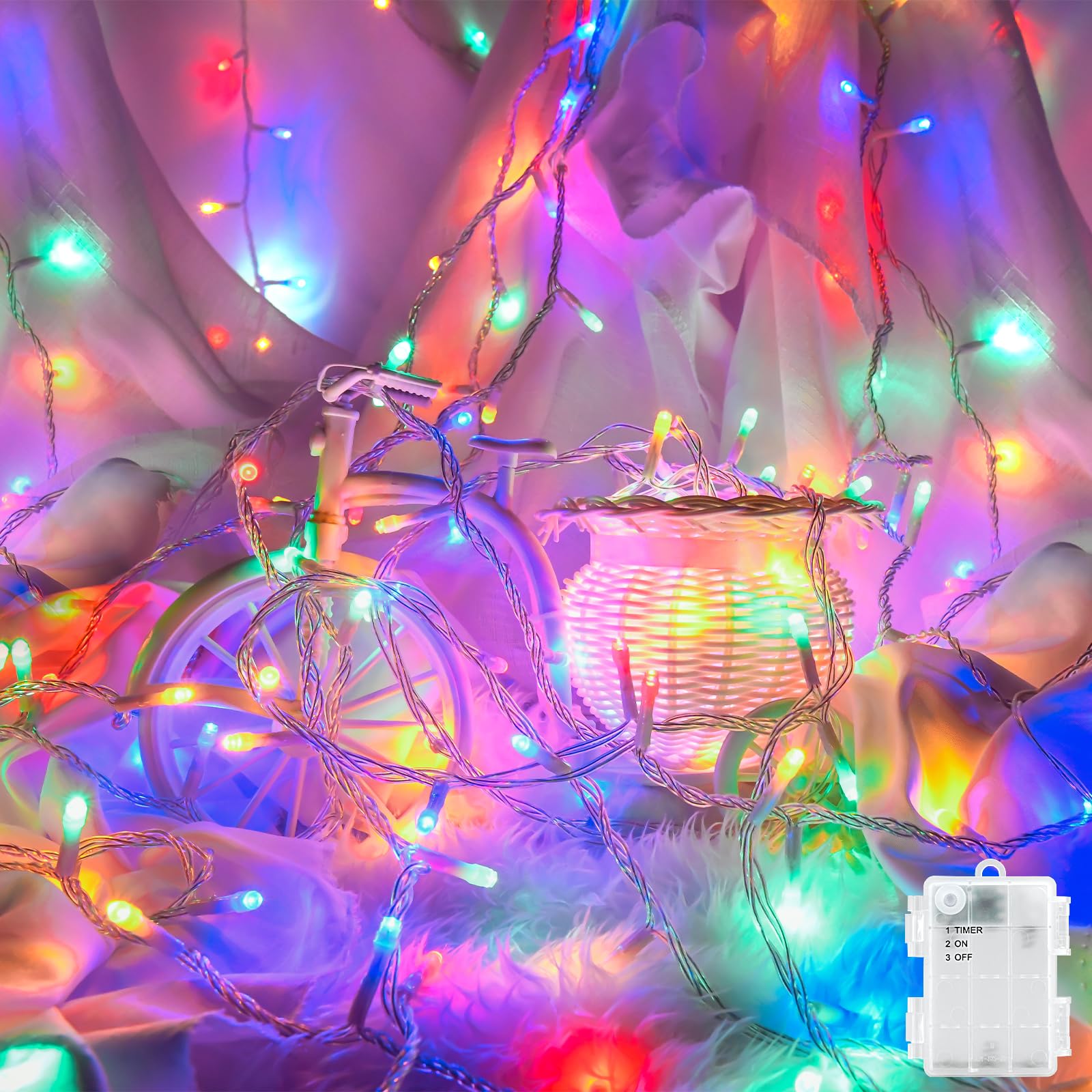 Fairy Lights Battery Operated Waterproof String Lights with Timer 3M 30 LED Ligh
