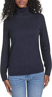 Tommy Hilfiger Women's Cotton Lightweight Turtleneck Sweater