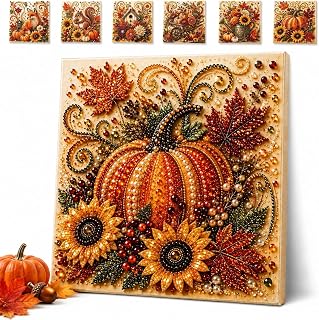 Autumn Pearl Painting Kit,12*12in Fall Diamond Art Kits For Adults，A