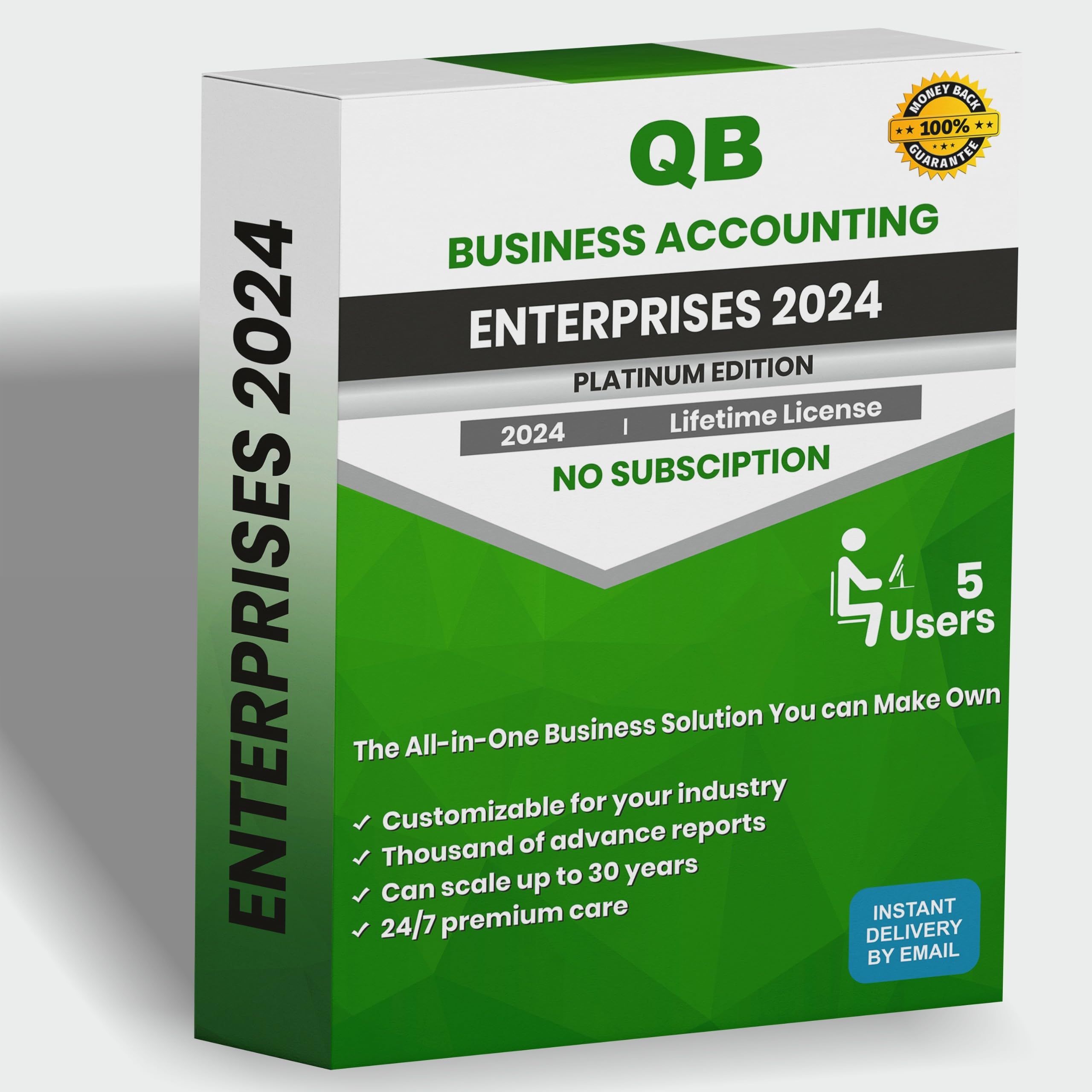 QB - Enterprise Solutions 2024 Platinum | 5 Users | Lifetime Version | No Subscr