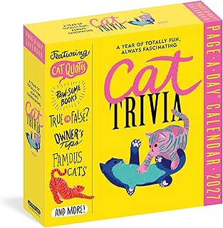 Cat Trivia Page-A-Day® Calendar 2027: Cat Quotes, Paw-some Books, True or False, Owner's Tips, Famous Cats, Know Your Breeds, and More!