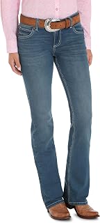 Wrangler Women's Retro Mae Mid Rise Stretch Boot Cut Jean