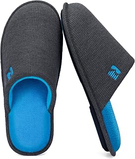 RockDove Men's Two-Tone Waffle Knit Scuff Slipper