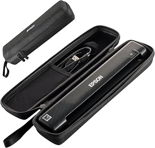 Caseling Case for Epson Workforce ES-50 ES-60W & DS-70 Portable Scanner | Fits Epson ES-50, ES-60W & DS-70, rigid shockproof EVA shell, internal accessory mesh pocket, secure double zipper