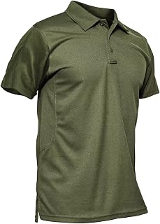 Magcomsen - Mens Long Sleeve Short Sleeve Outdoor Polo Shirt Tactical Pique Polo Shirt