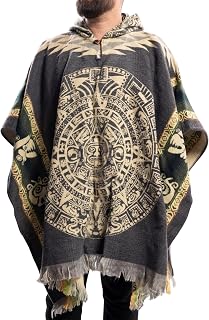 Gamboa Premium Men's Alpaca Poncho Coat Jacket Lightweight Poncho Blanket Autumn Winter Made in Ecuador