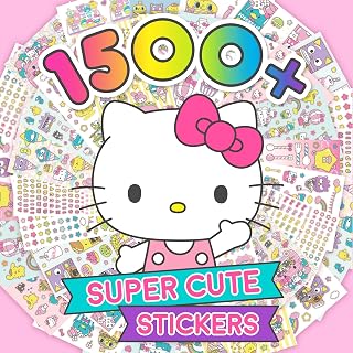 Horizon Group USA Sticker Book, Hello Kitty and Friends, 1500+ Stickers | Large and Small Paper Stickers, Kids Stickers for Notebooks, Journals, Scrapbooking, Crafts and Party Favors