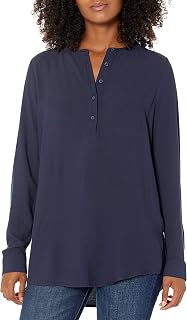 Amazon Essentials Women's Long Sleeve Knit Blouse Tunic