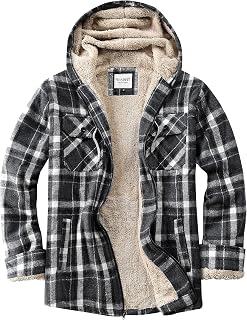 WINDFIT Womens Fleece Flannel Jacket Full Zip Plaid Sherpa Lined Jacket for Women