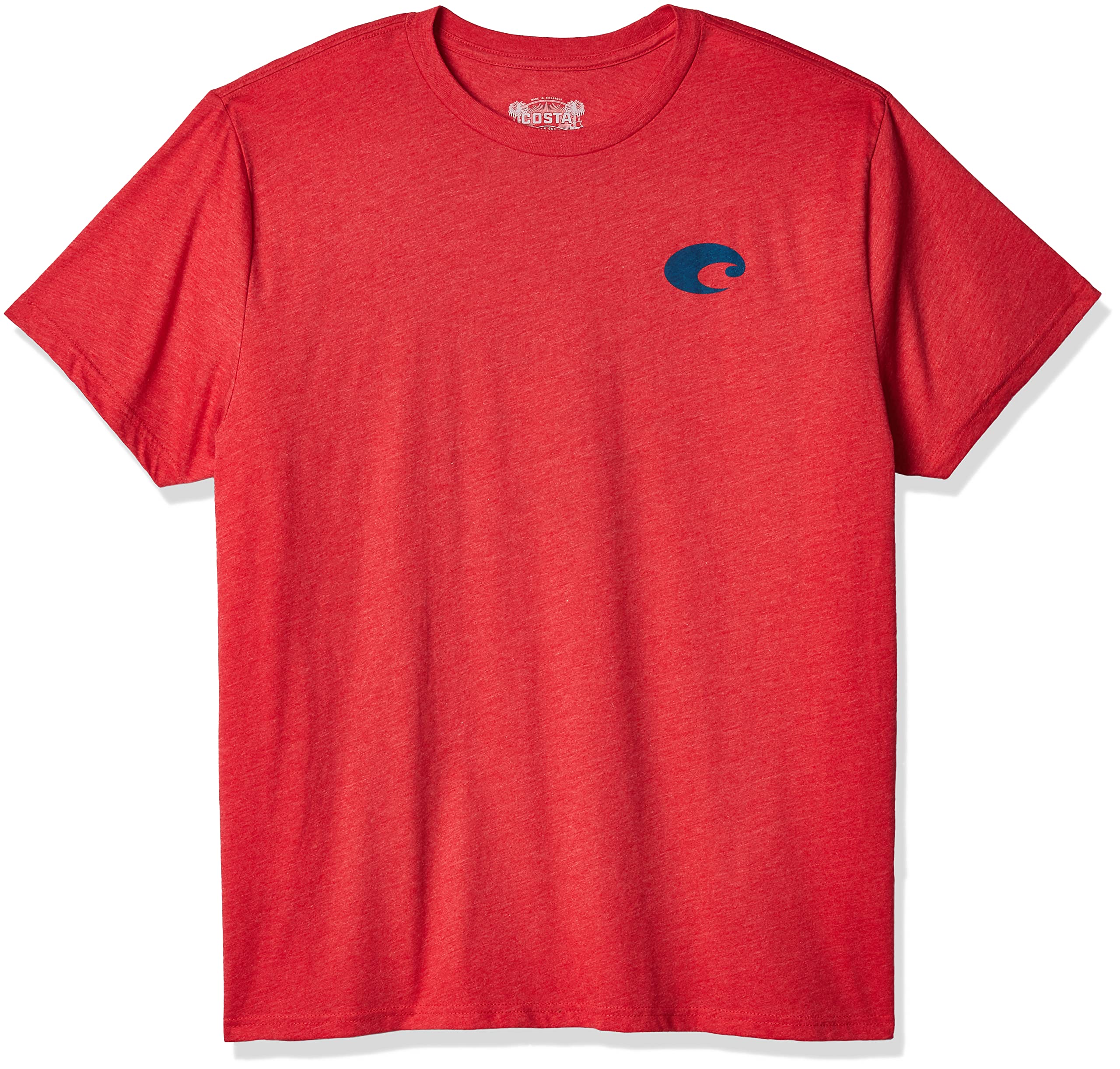 Costa Del Mar メンズ Ss Species Shield Tシャツ US サイズ: Large カラー: レッド