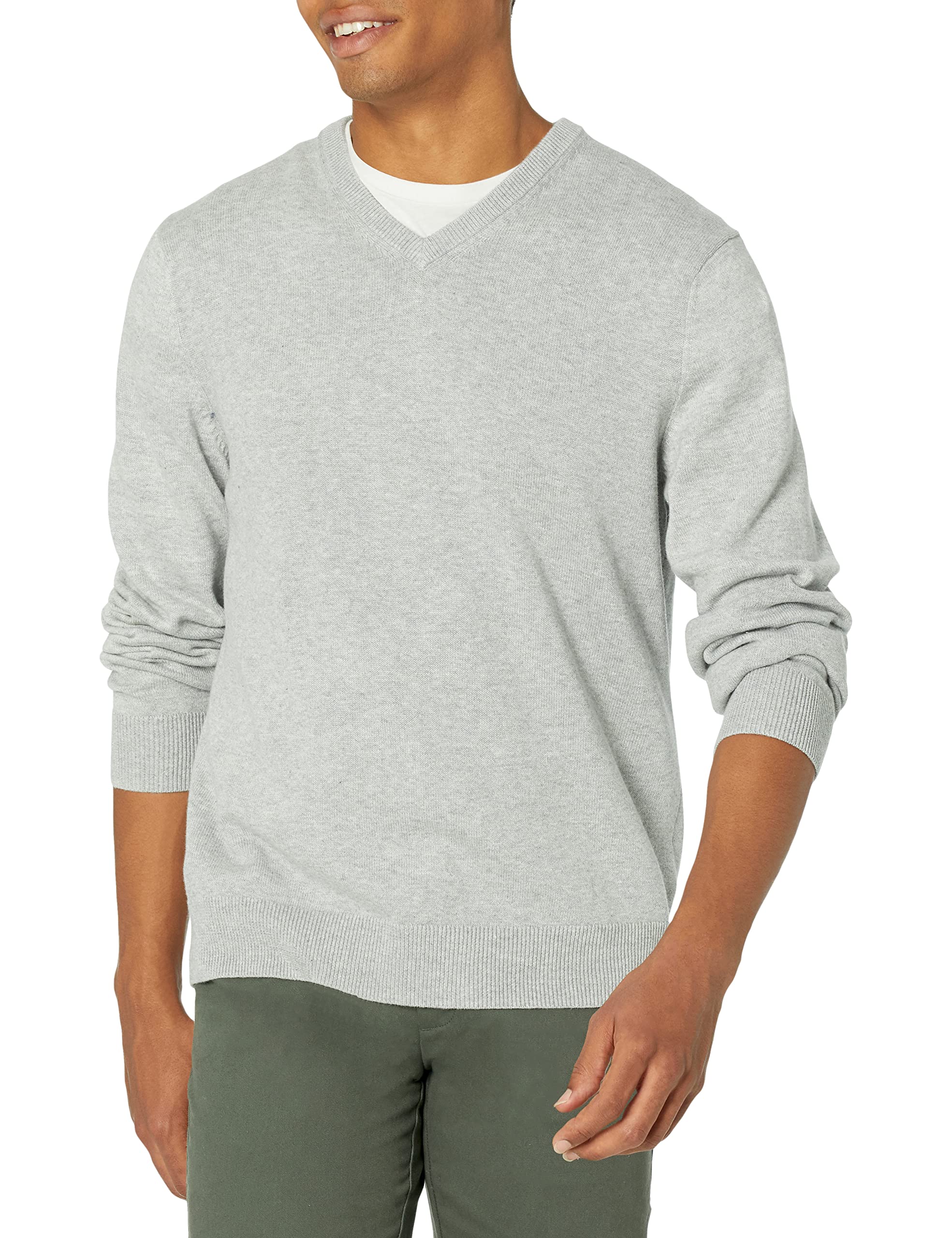 Amazon Essentials Men's V-Neck Pullover (Available in Big and Tall Sizes)