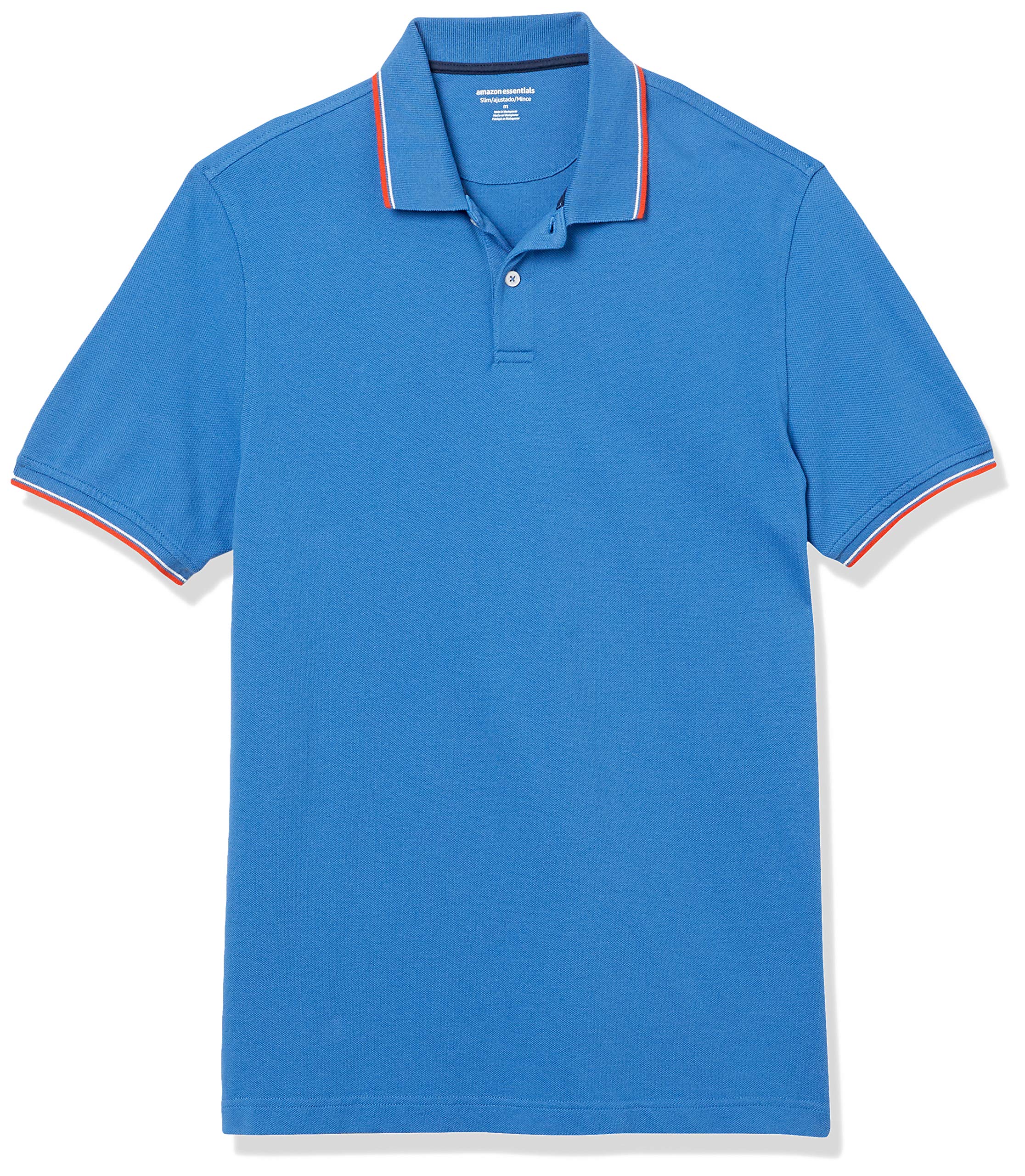 Amazon Essentials Men's Slim Cotton Pique Polo Shirt
