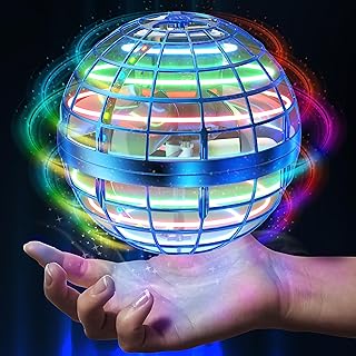 AMERFIST Flying Orb Ball Toy,Cosmic Globe Boomerang Hover Ball Galactic Fidget Spinner, Hand Drone Orbit, Cool Toys Gift for 6 7 8 9 10+ Year Old Boys Girls Teens Outdoor Toys(Blue)