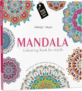 Mandala: Colouring books for Adults with tear out sheets