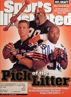 Tim Couch & Akili Smith CLEVELAND BROWNS Sports Illustrated magazine 4/19/99