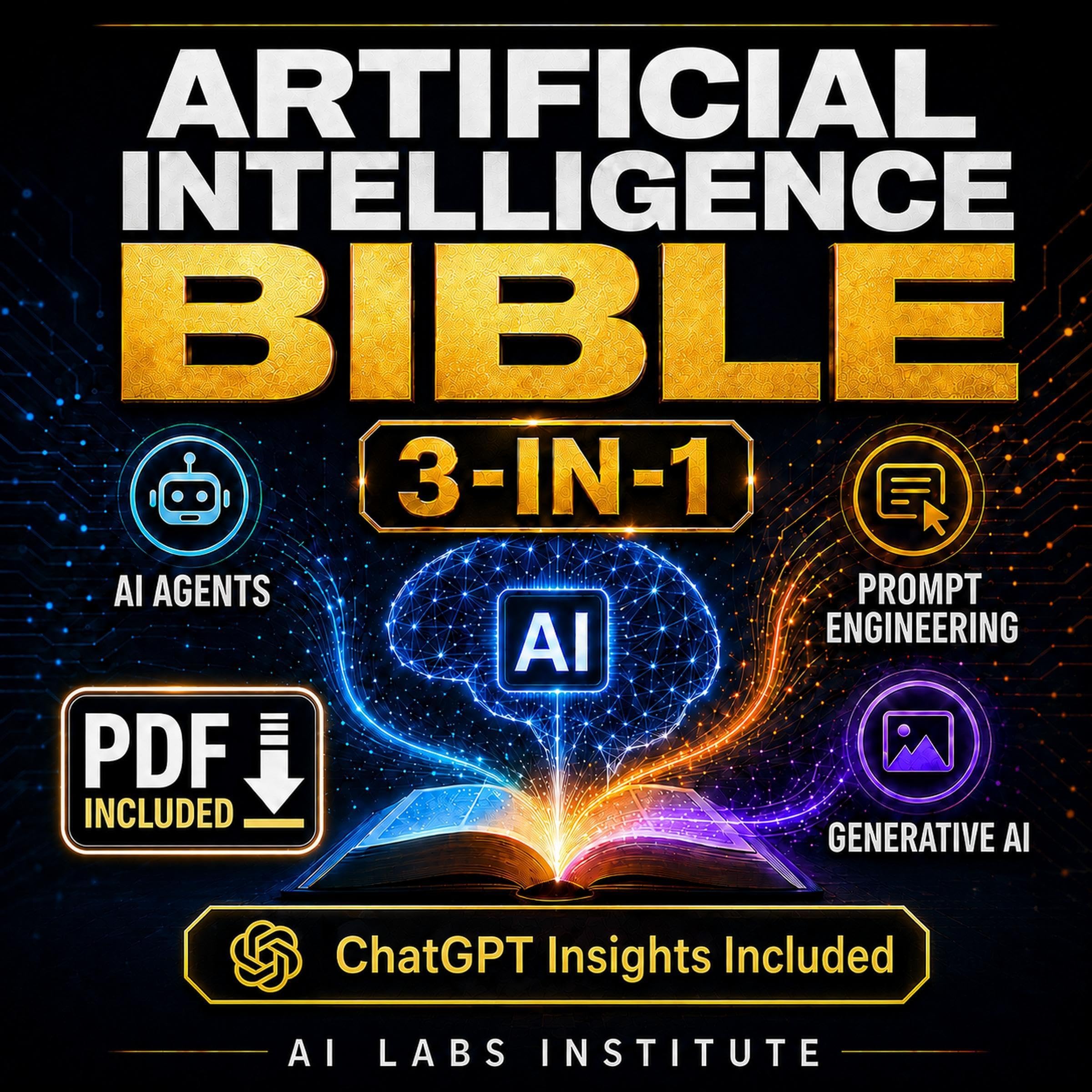 Artificial Intelligence Bible (3-in-1): AI Agents, Prompt Engineering &amp; Gene