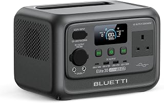 BLUETTI Elite 30 V2 Portable Power Station 288Wh LiFePO4 Battery 600W | Power Lifting 1500W, 10ms UPS, Emergency Backup Power for Home Blackout/Winter Storm, Solar Generator for Camping/Road Trip