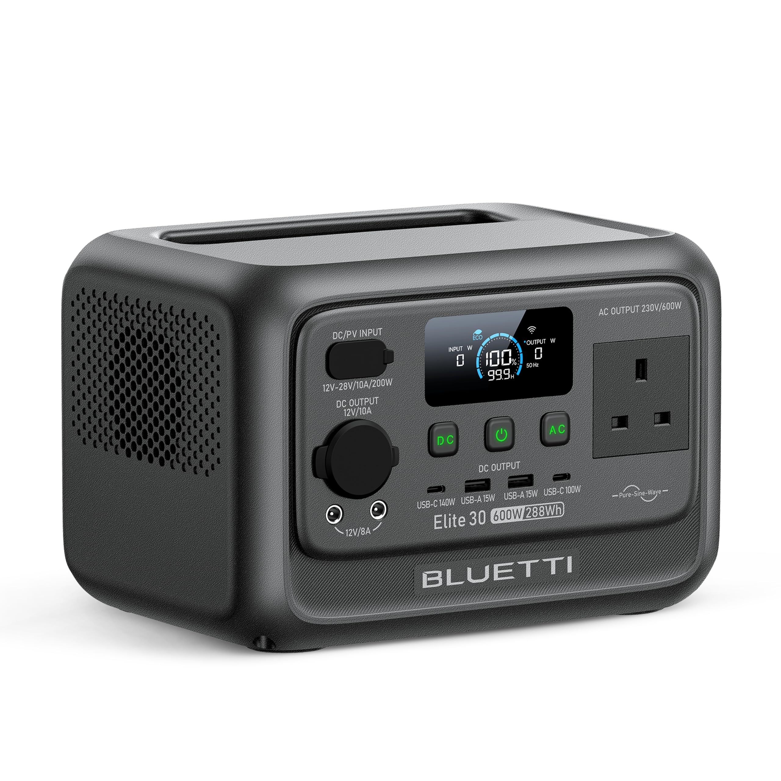 BLUETTI Elite 30 V2 Portable Power Station 288Wh LiFePO4 Battery 600W | Power Li