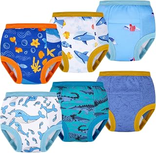 BIG ELEPHANT Toddler Potty Training Underwear, Cotton Training Pants