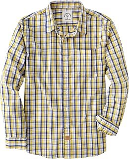 Dubinik® Men's Long-Sleeved Checked Casual Regular Fit Shirt