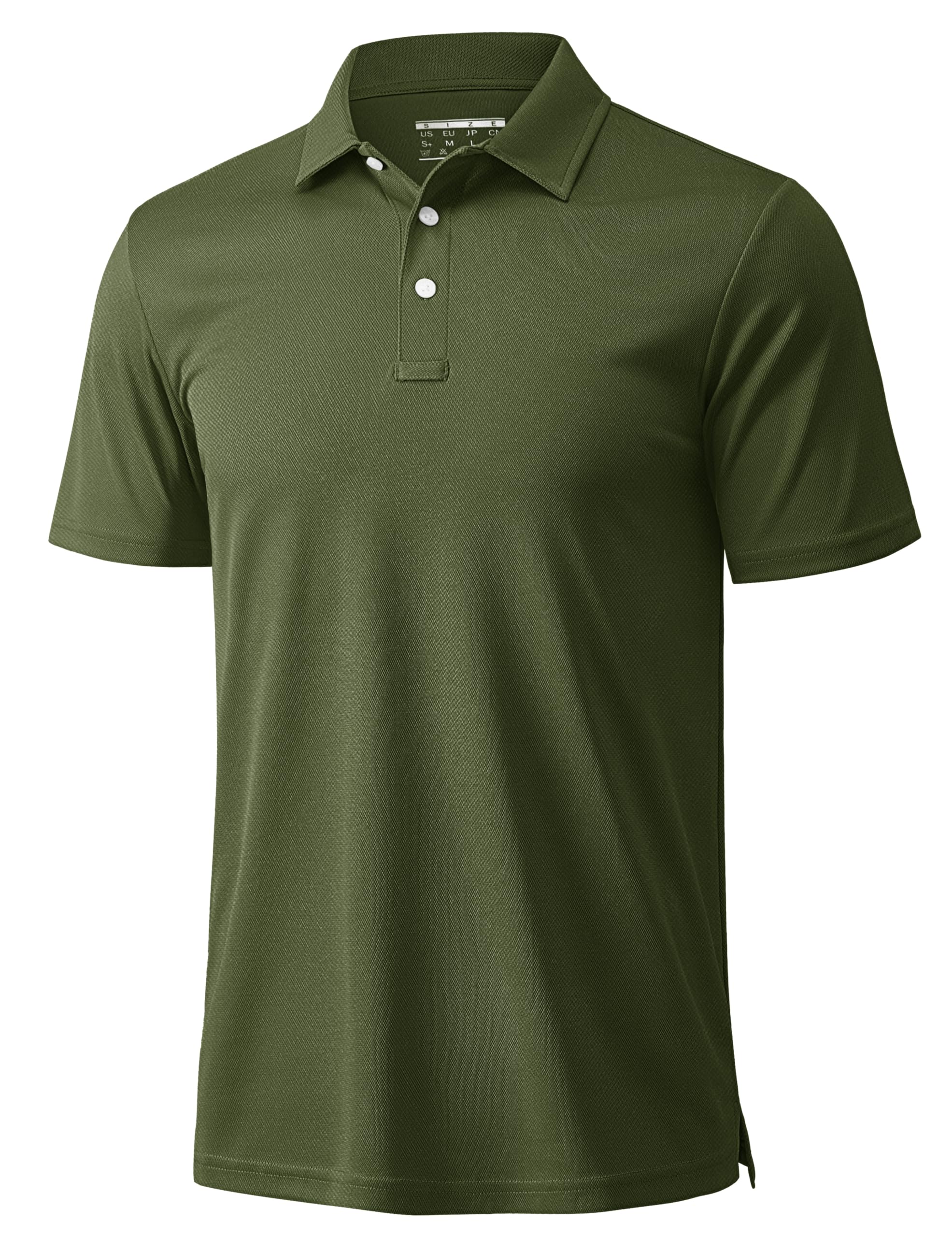 MAGCOMSEN Men's Polo Shirts 3 Buttons Casual Work T Shirts Quick Dry Short Sleev