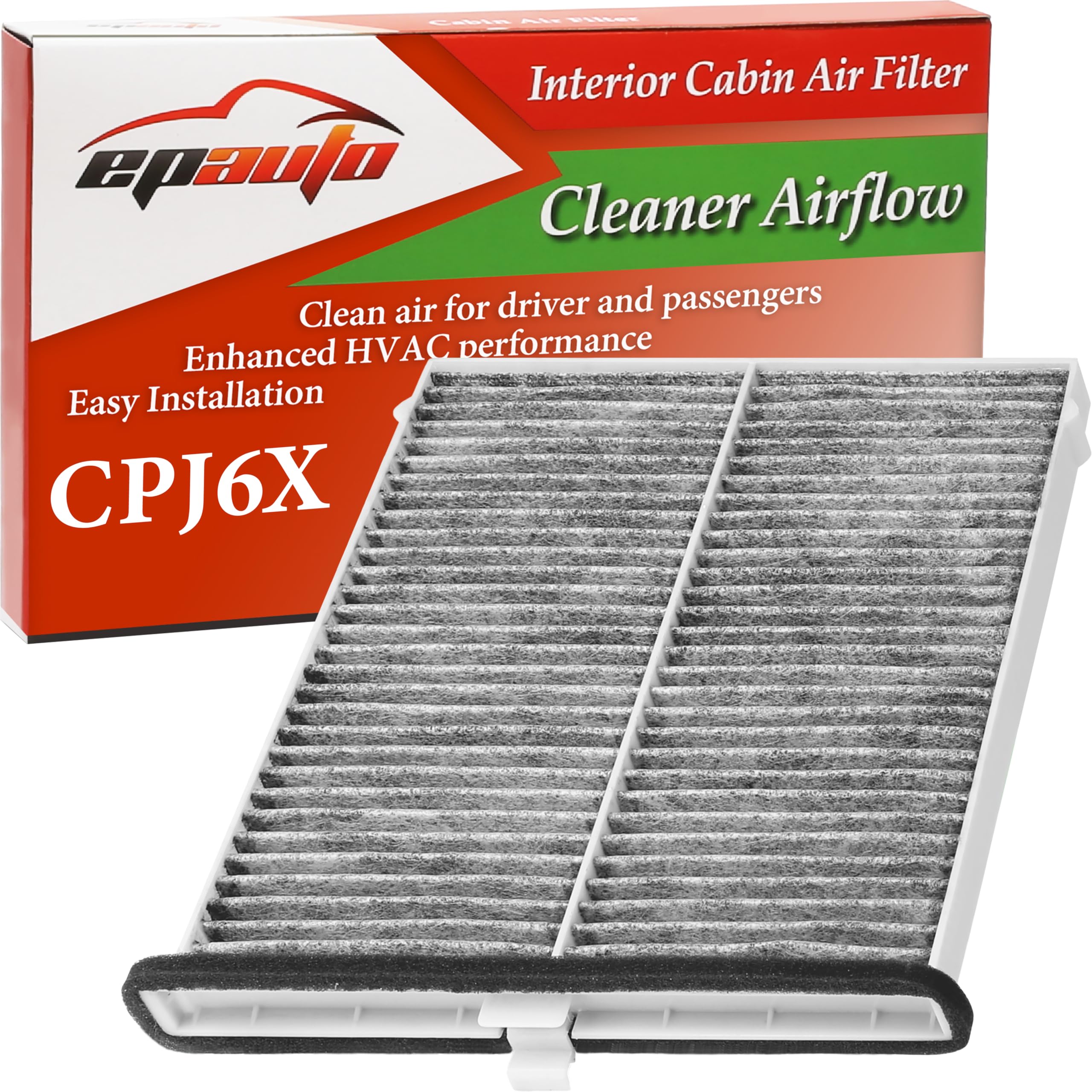 EPAuto CPJ6X (KD45-61-J6X) Cabin Air Filter Replacement for Mazda | Mazda 3 (201
