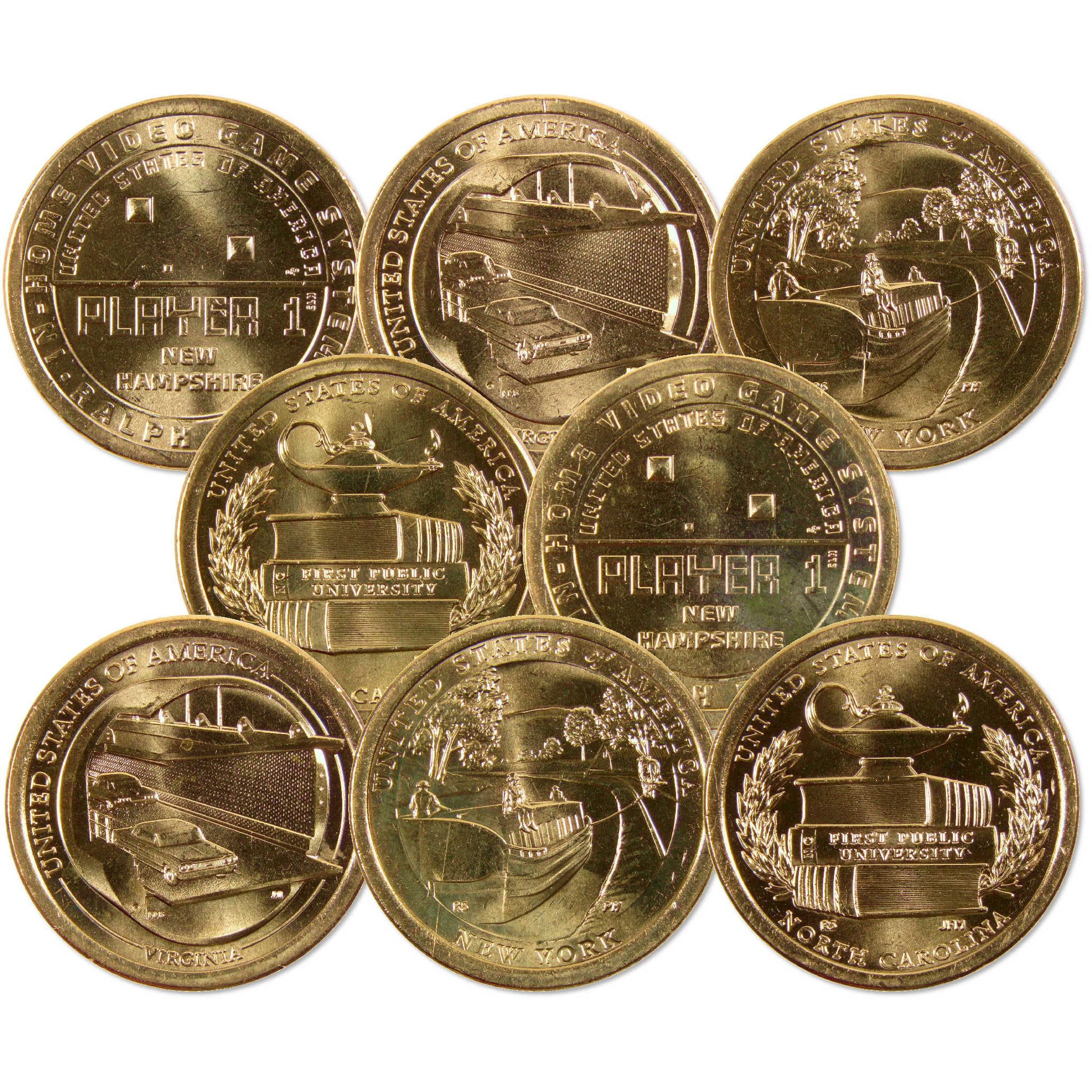 2021 P&D American Innovation Dollar 8 Coin Set Uncirculated Mint State | Collect