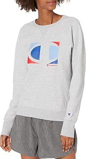 Champion Powerblend Boyfriend Graphic Crew Women's Tracksuit Top
