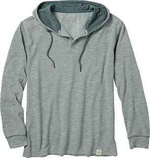 Legendary Whitetails mens Legendary Outdoors Hooded Pullover Slub Knit Performance Henley