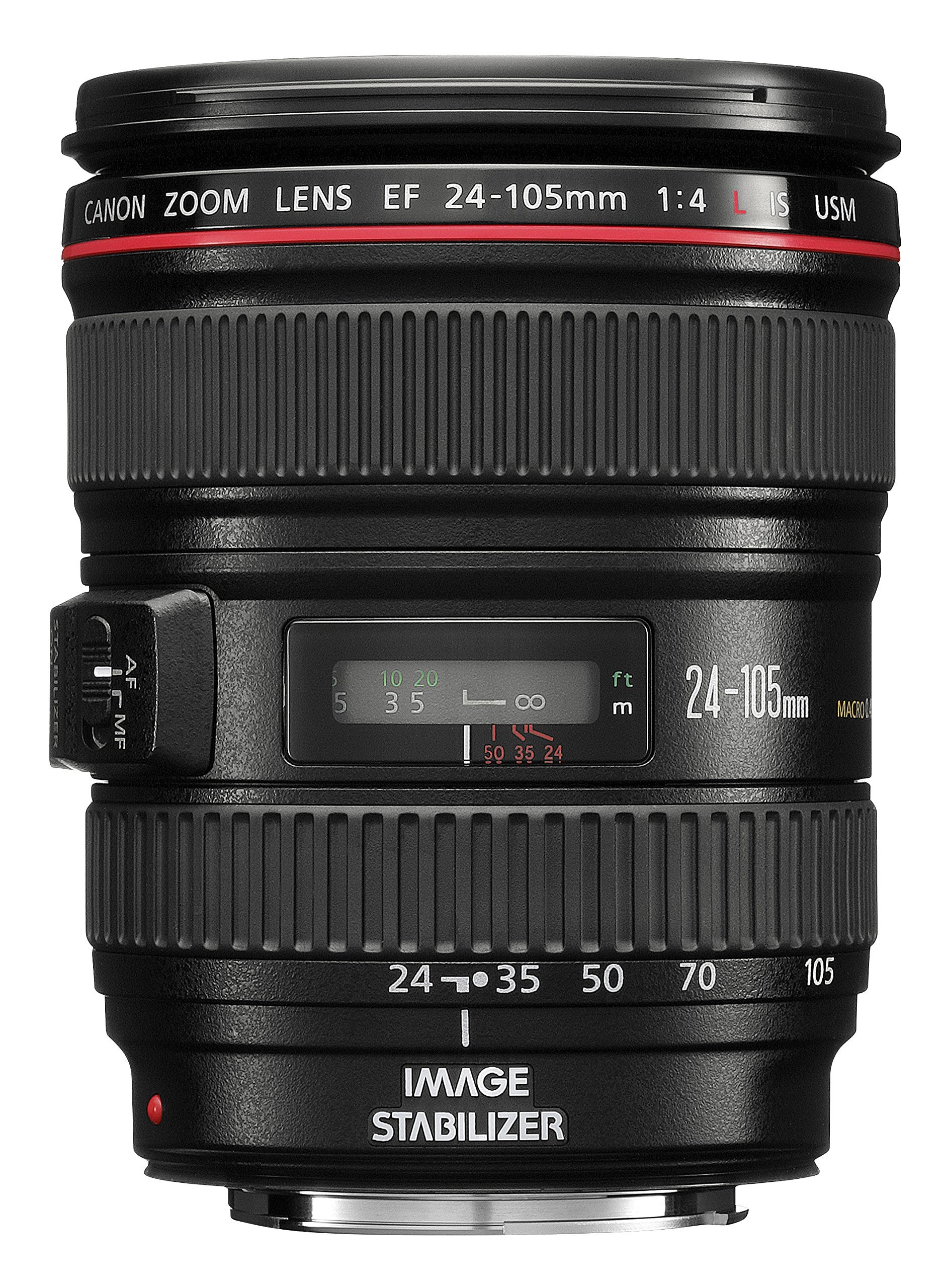 Canon 344B006 EF 24-105mm f/4.0 L is USM Lens (Renewed)