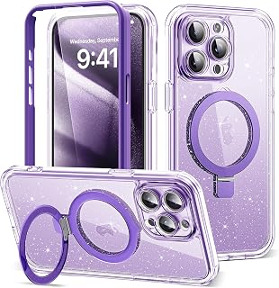 SKYLMW 2019 6.1 inch Clear Built-in Screen Protector Full Body Shockproof Dual Layer Protection Hard Plastic Soft TPU with Fashion Design for Women Girls Lace Flowers