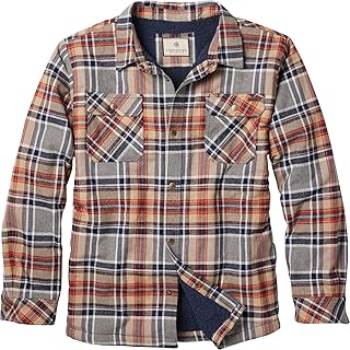 Legendary Whitetails Chemise en Flanelle pour Homme avec Doublure Polaire Veste, Montana Plaid, XL