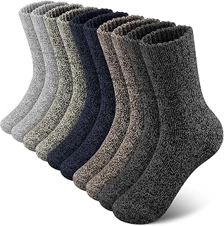 SIMIYA Merino Wool Socks for Men, Winter Thick Hiking Socks