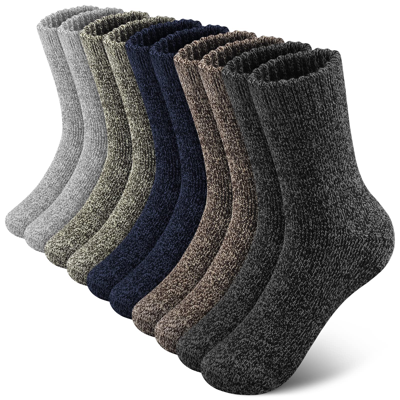 SIMIYA Merino Wool Socks for Men, Winter Thick Hiking Socks
