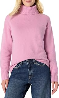 Amazon Essentials Women's Loose Fit Cotton Blend Turtleneck Sweater