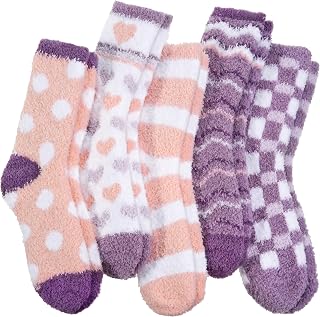 ANTSANG Womens Fuzzy Socks, Fluffy Cozy Winter Comfy Fleece Slipper Socks