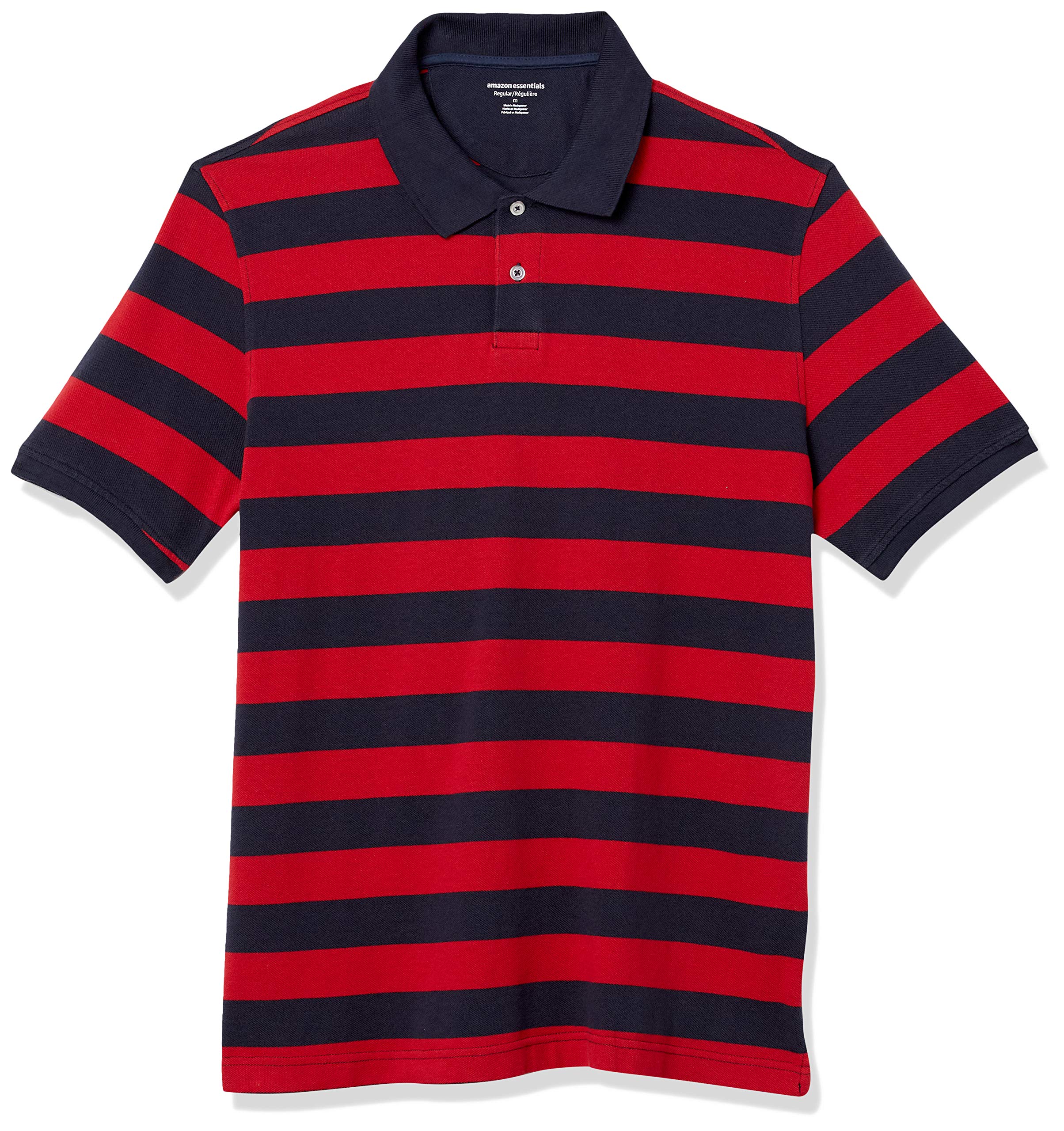 Amazon Essentials Men's Standard Fit Short Sleeve Pique Cotton Polo Shirt (Avail