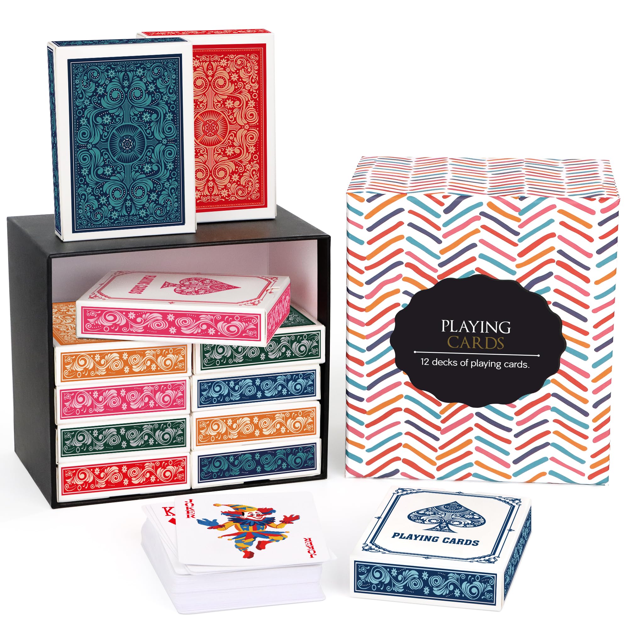 Playing Cards,Decks of Cards,Playing Card 12 Pack for Adults (6 Colors) | Poker 